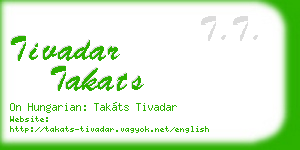 tivadar takats business card